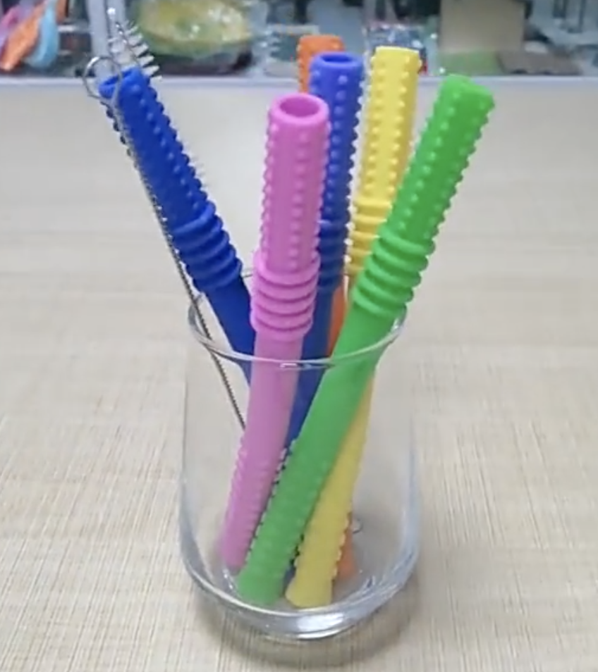 Teether Tube Chew Straw 18