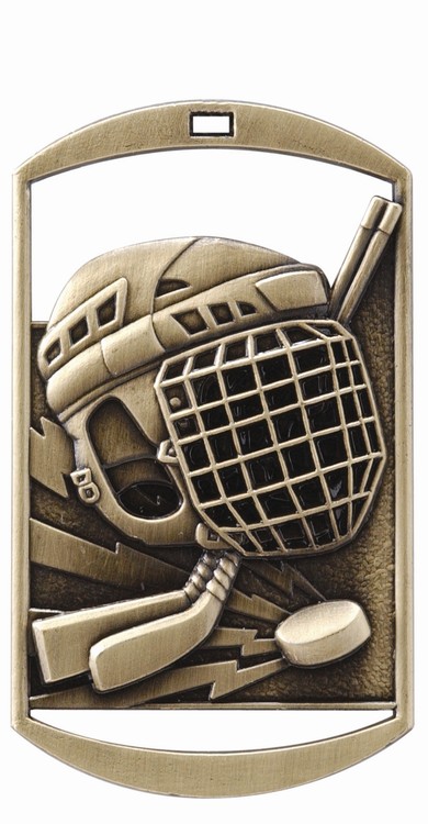 Hockey DT Series Medal, 2" tall 2