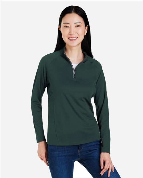 Women's Origin Performance Pique Quarter-Zip Pullover - CE418W 5