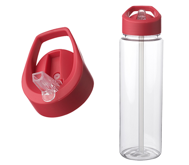 Plastic Bottle with Sip Straw and Handle, 24 oz. 2