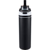 Elvin 28oz Recycled Stainless Flip Straw Bottle, custom water bottle with logo imprint 107