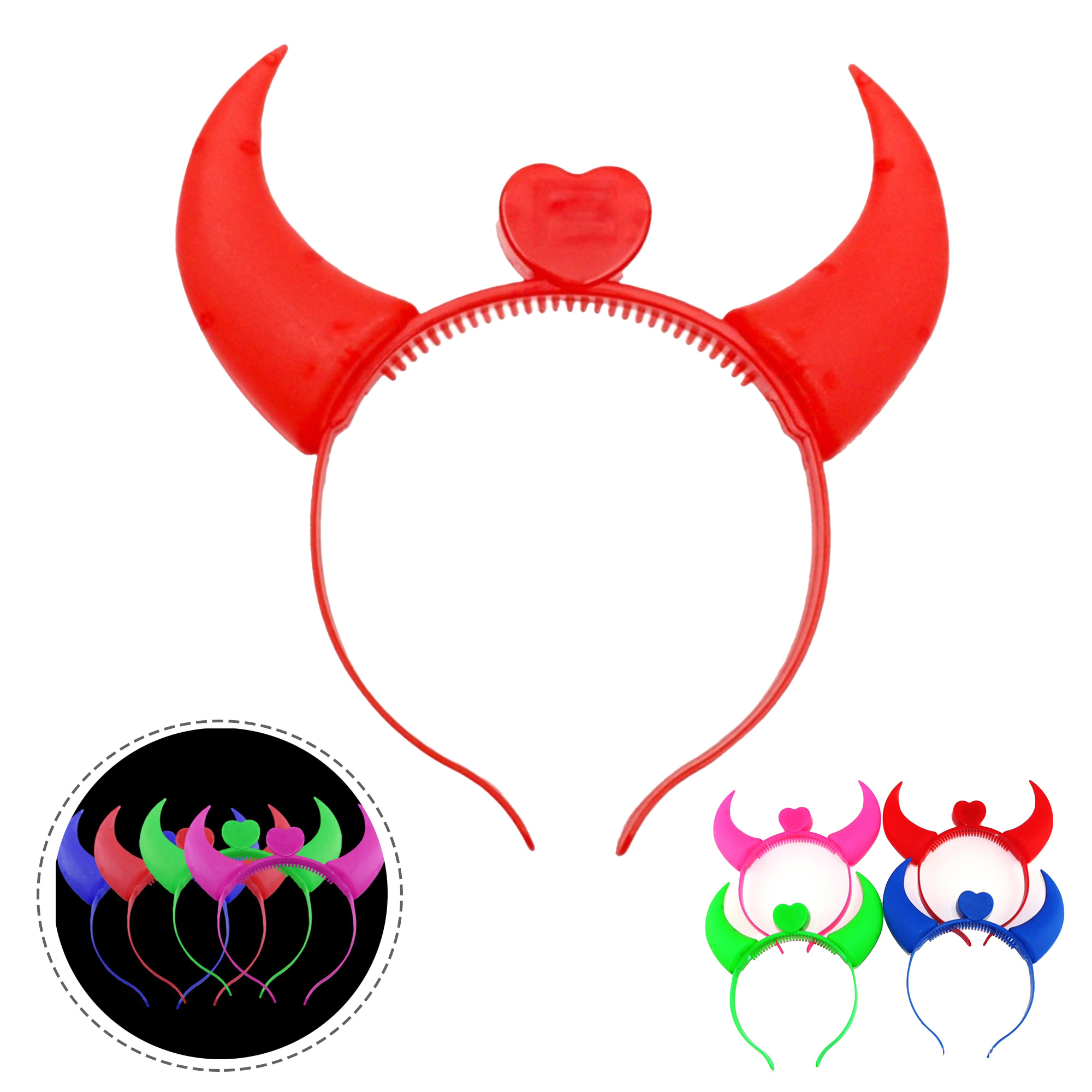 Halloween Devil Horns Headband 2