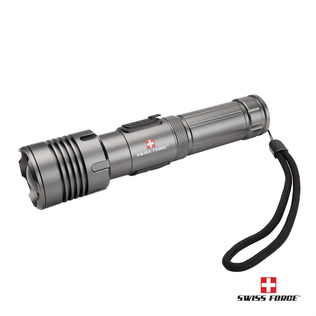 Swiss Force® Rimac Aluminum Rechargeable Flashlight 12