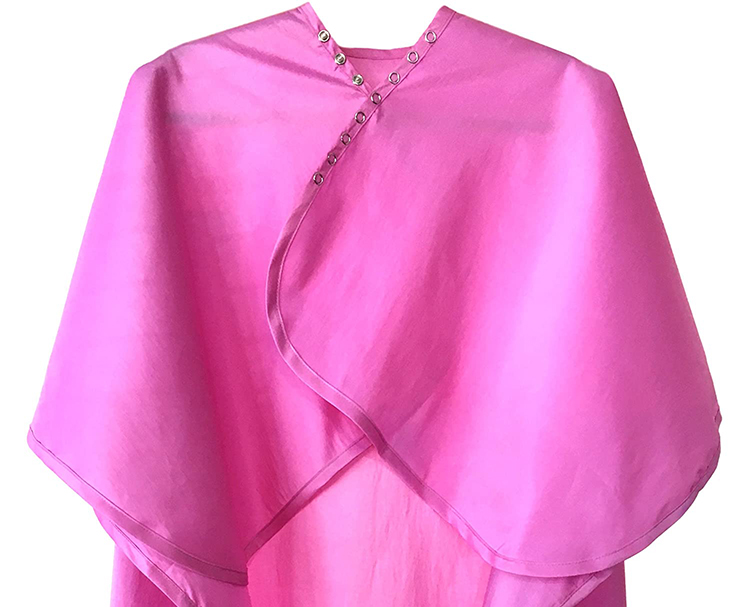 Waterproof Salon Barber Stain Resistant Pink Haircut Cape 2