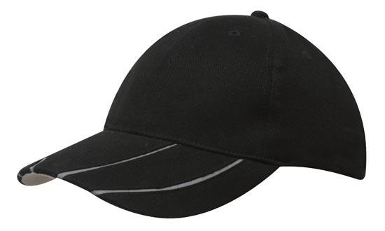 Brushed Heavy Cotton with Hi-Vis Laminated Two-Tone Peak 3