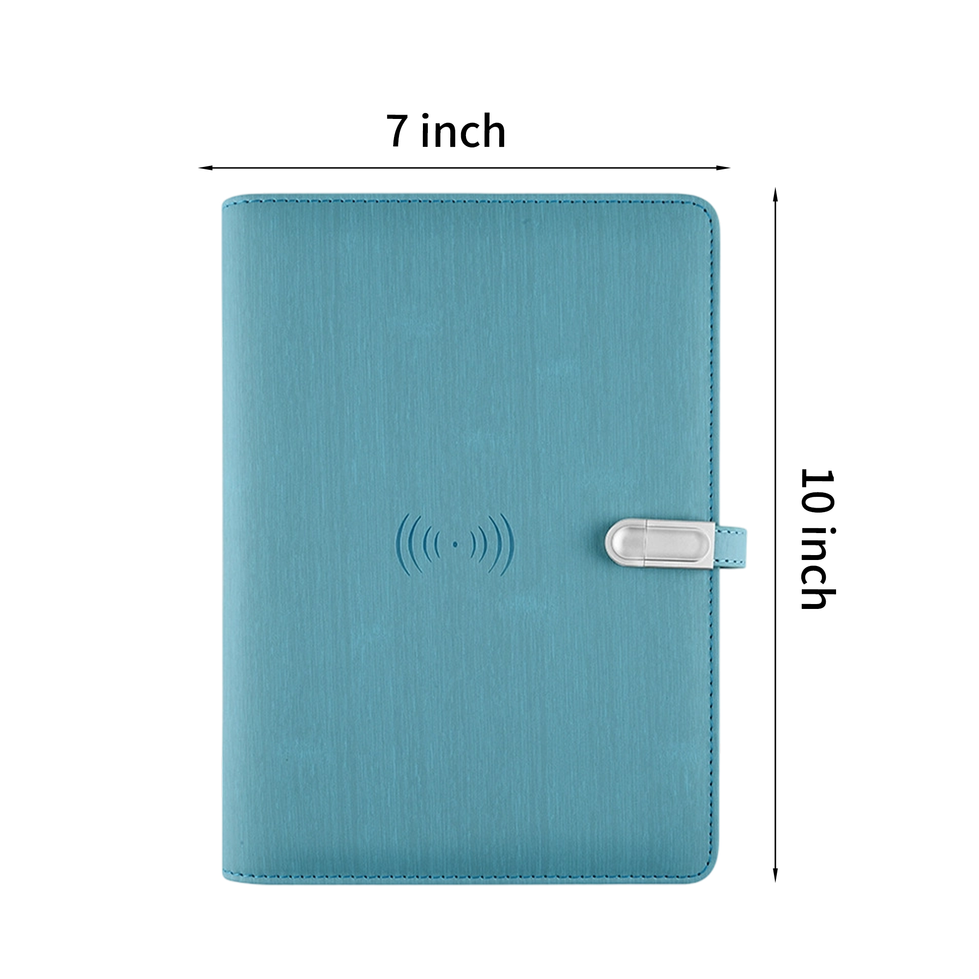 Wireless Charging Notepad with 10000mAh Battery and USB Drive 8
