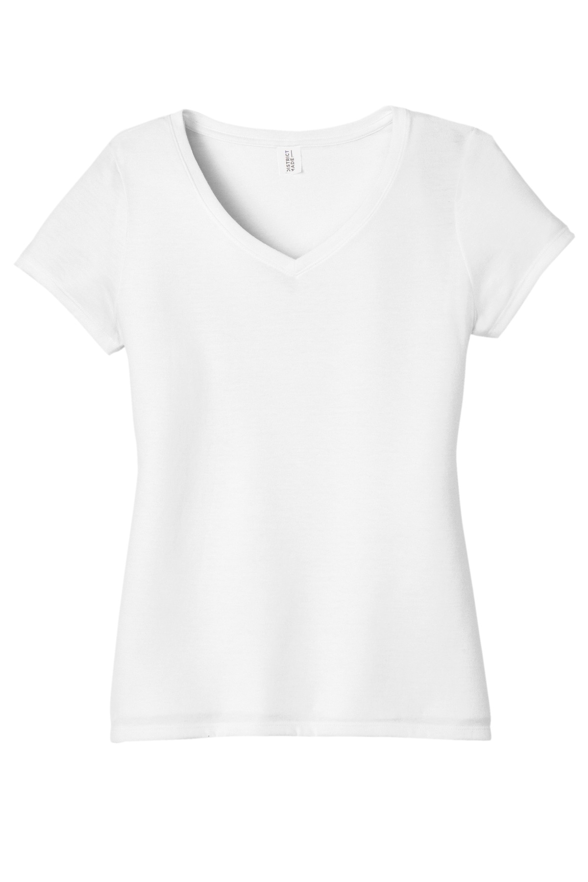 District Women's Perfect Tri V-Neck Tee. DM1350L 82