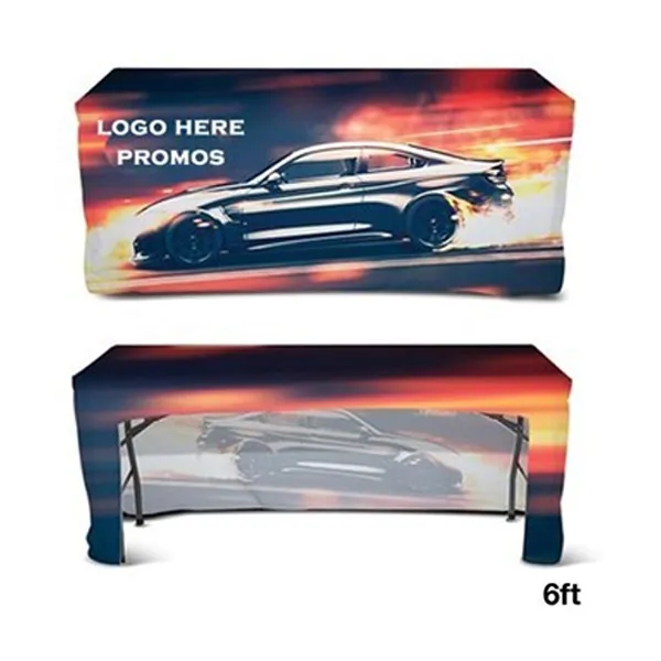 6FT Job Fairs Table Cover ( Back Open with Fully Sublimated) 1