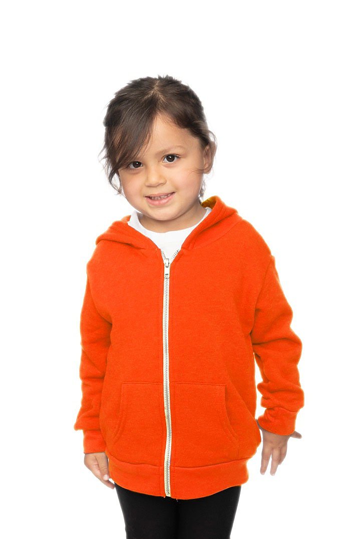 Toddler Fashion Fleece Neon Zip Hoodie 3