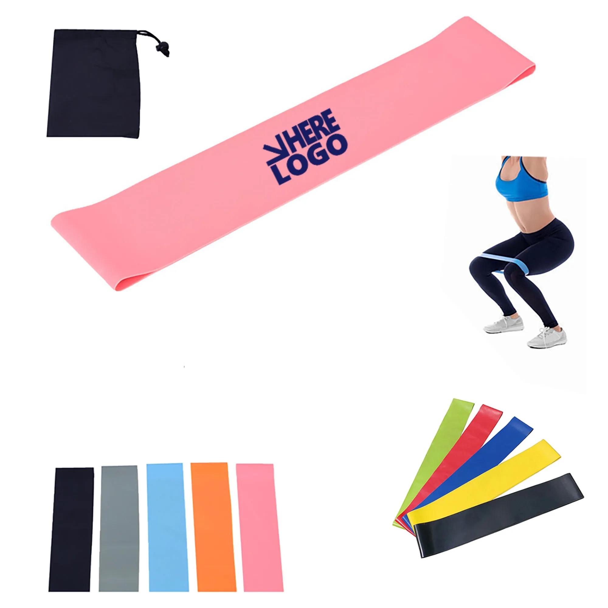 Moq 50 Pcs Elastic Workout Bands Made from Natural Latex 3