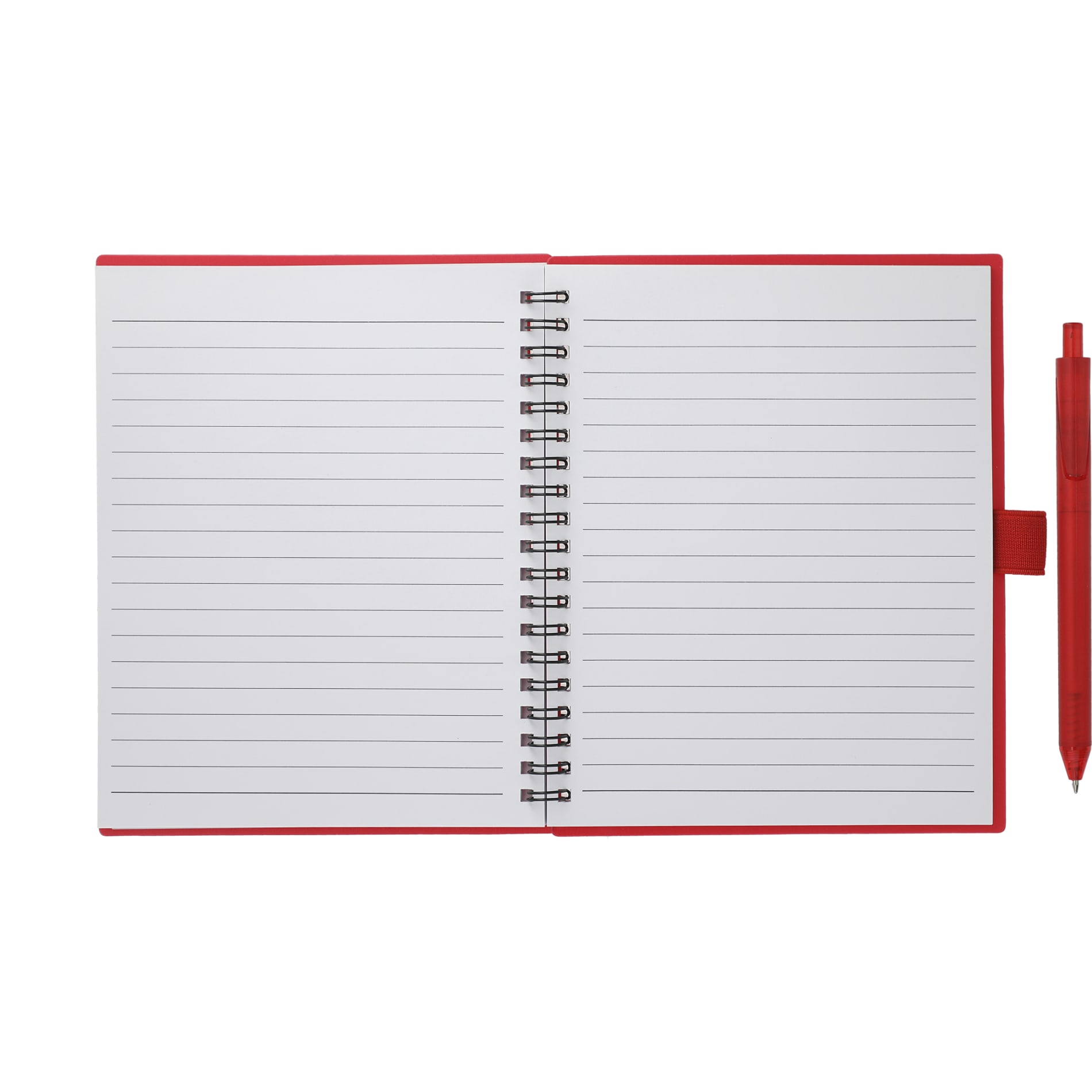FSC® Recycled 5.5” x 7” Spiral Notebook w/ RPET Pe 160
