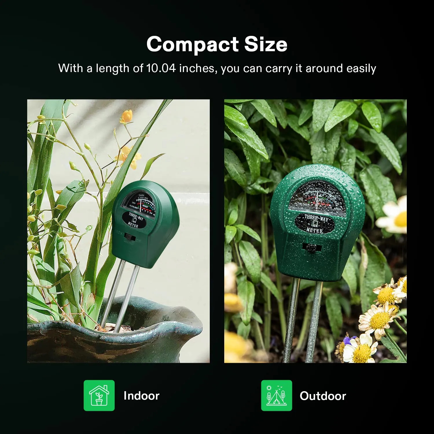 3-in-1 Soil Moisture/Light/pH Meter 3