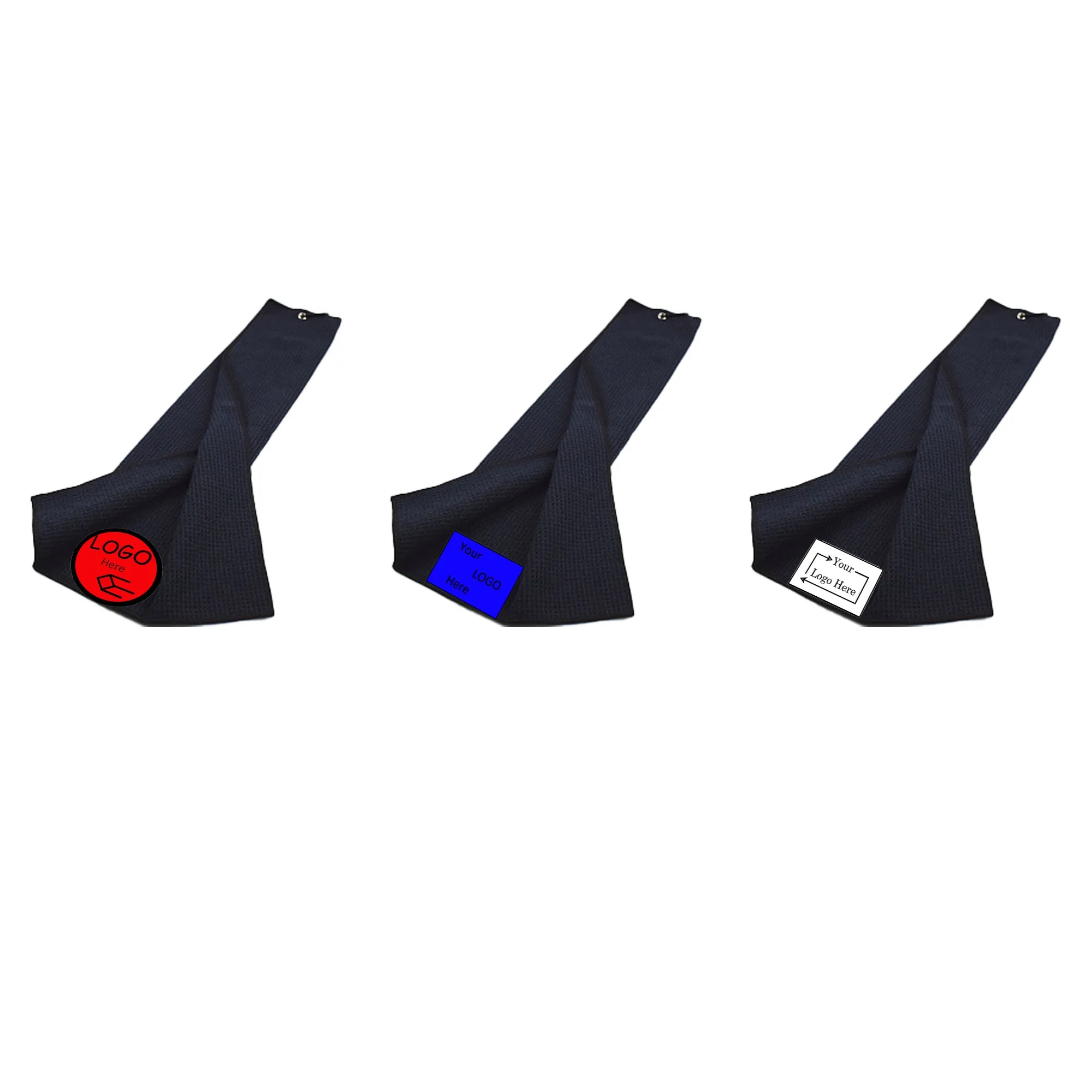 Sublimation/Thermal Sport Golf Towel With Carabiner 3