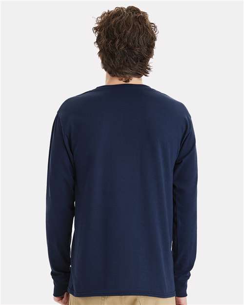 Unisex Workwear Long Sleeve Pocket T-Shirt - W120 18