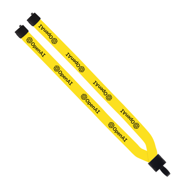 3/4" Polyester Lanyard with Non-Swivel Plastic Hook 135