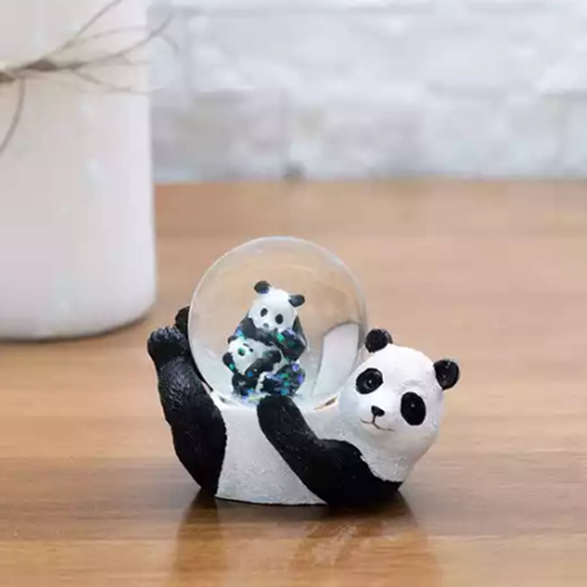 Custom Panda Snow Ball Globe 3