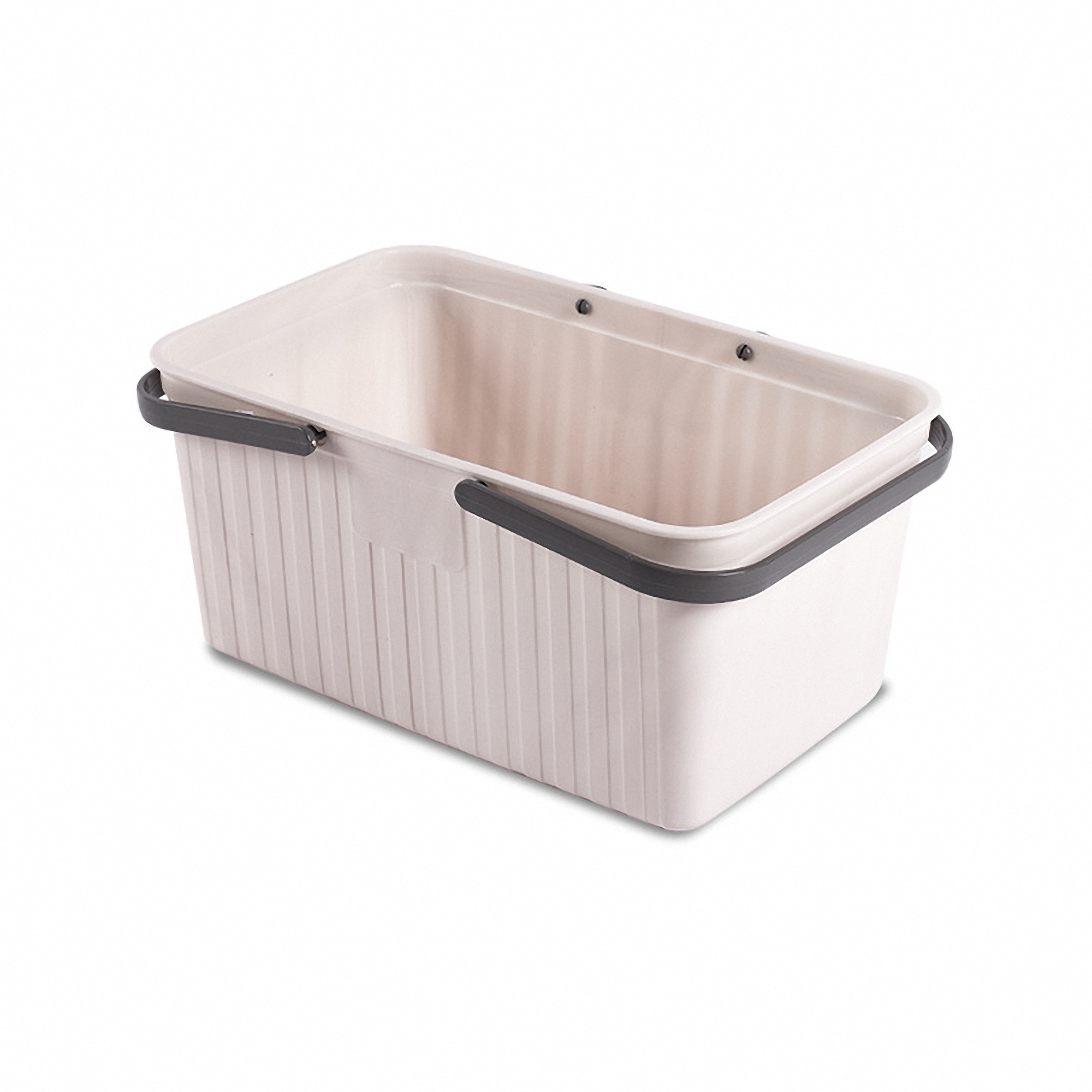 Handled Plastic Storage Basket 3