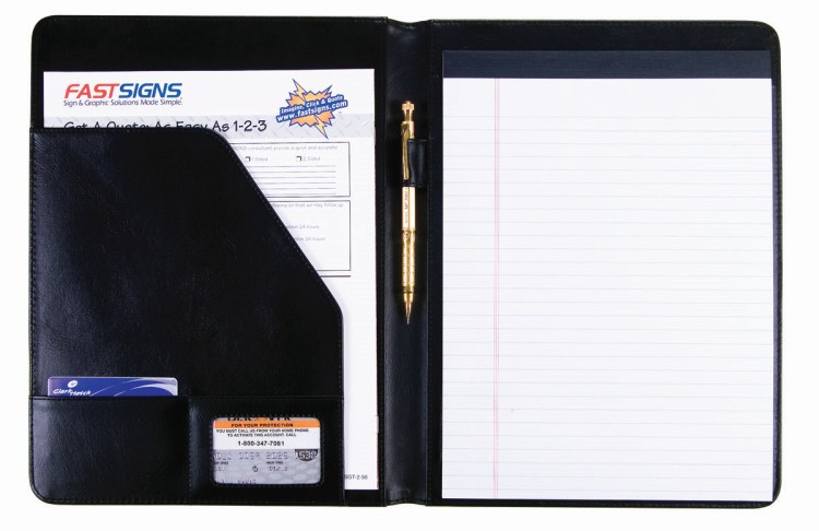 Deluxe Padfolio Plus w/Exterior Pocket 12