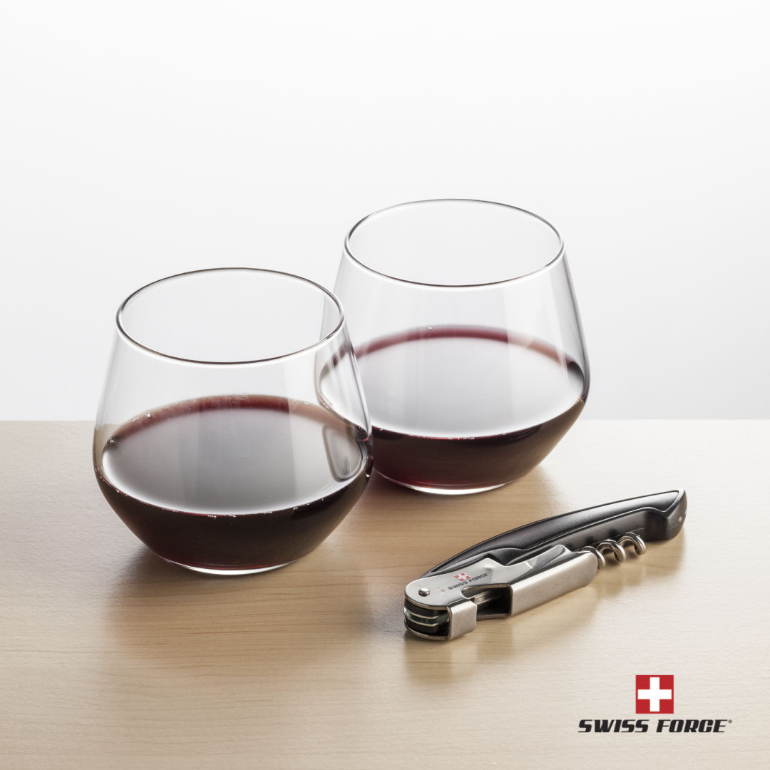 Swiss Force® Opener & Mandelay Stemless Wine 8