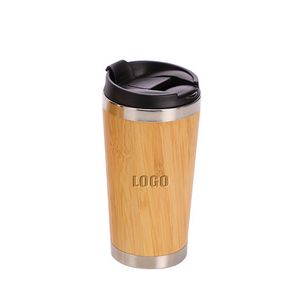 450ml Bamboo Stainless Steel Mug With Double Wall Insulation 2