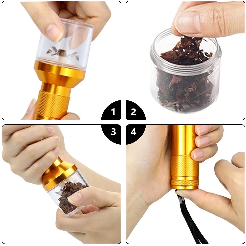 Zinc Alloy Tabacco Electric Metal Herb Crusher Grinder 2