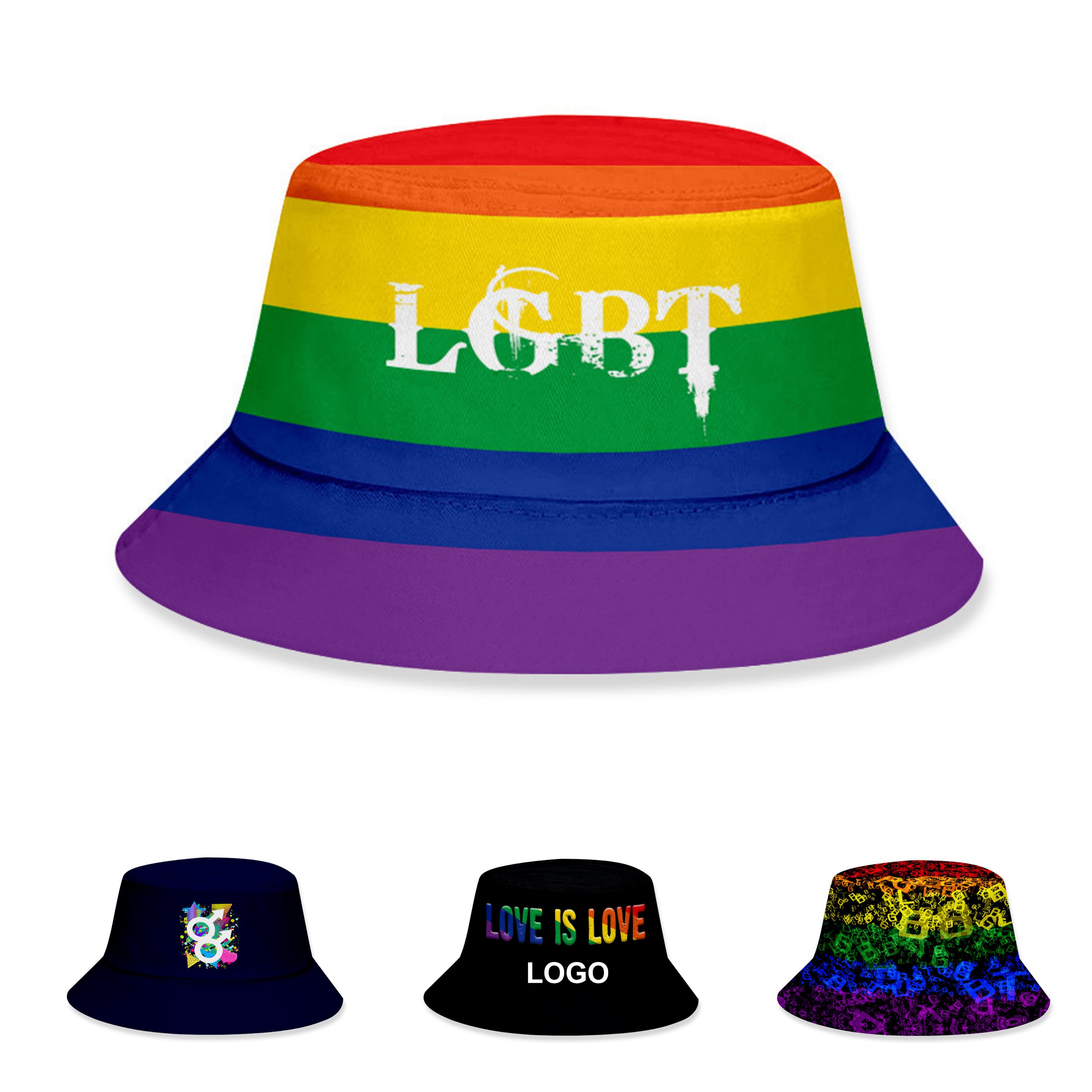 Rainbow Bucket Hat 3