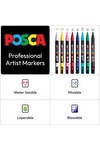 POSCA 8 Piece Basic Marker Set with Bag - Fine 38