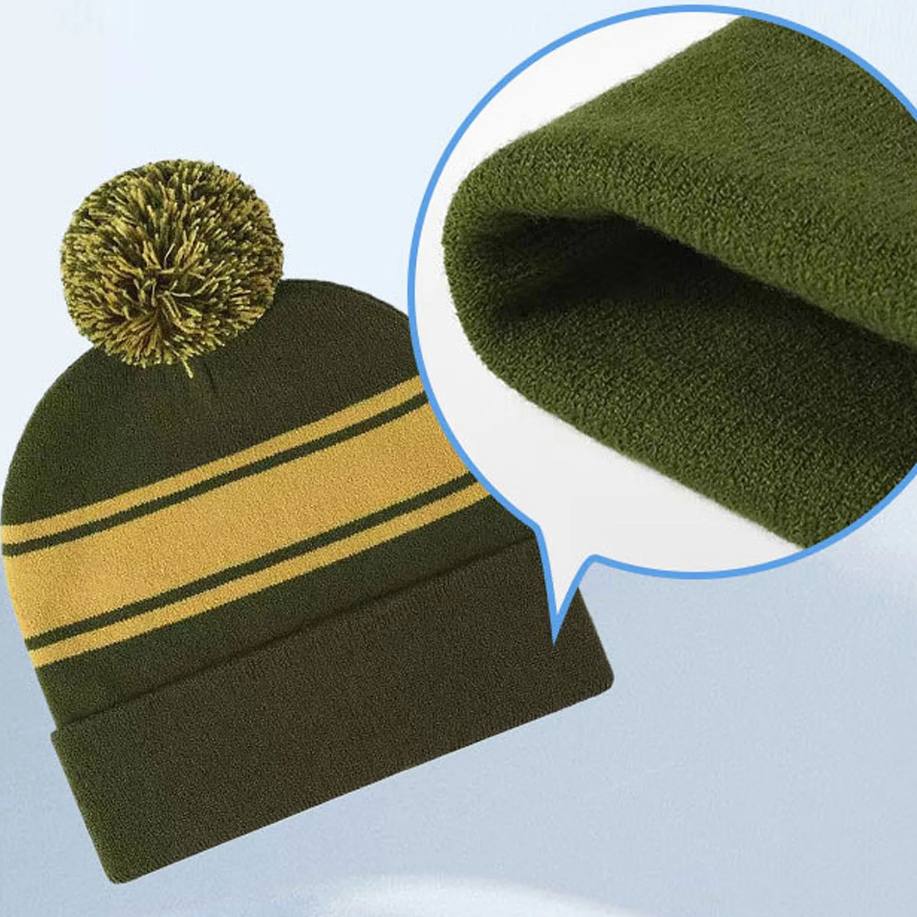 Outdoor Pom Knit Beanie 3