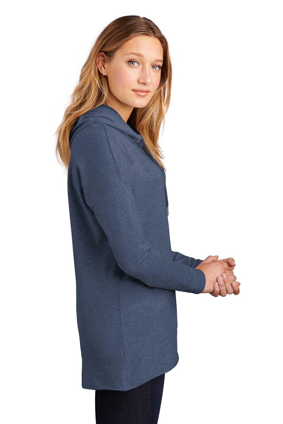 District Women's Featherweight French Terry Hoodie DT671 5