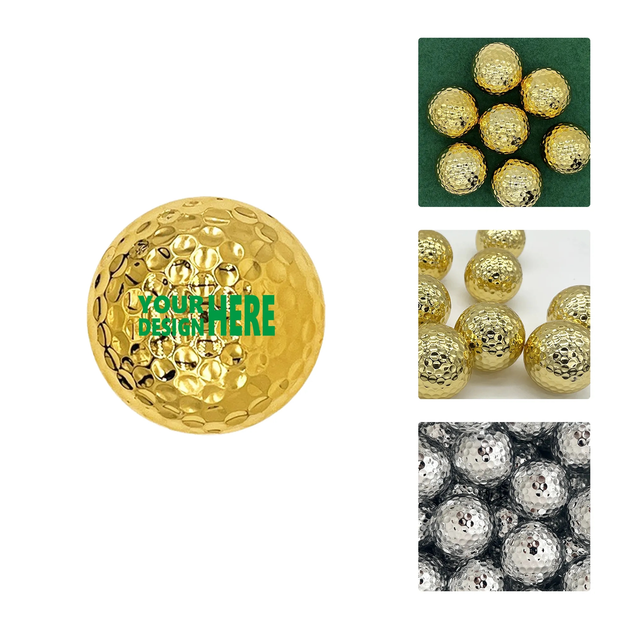 Gold Plated Golf Ball for Promotional and Display Purposes