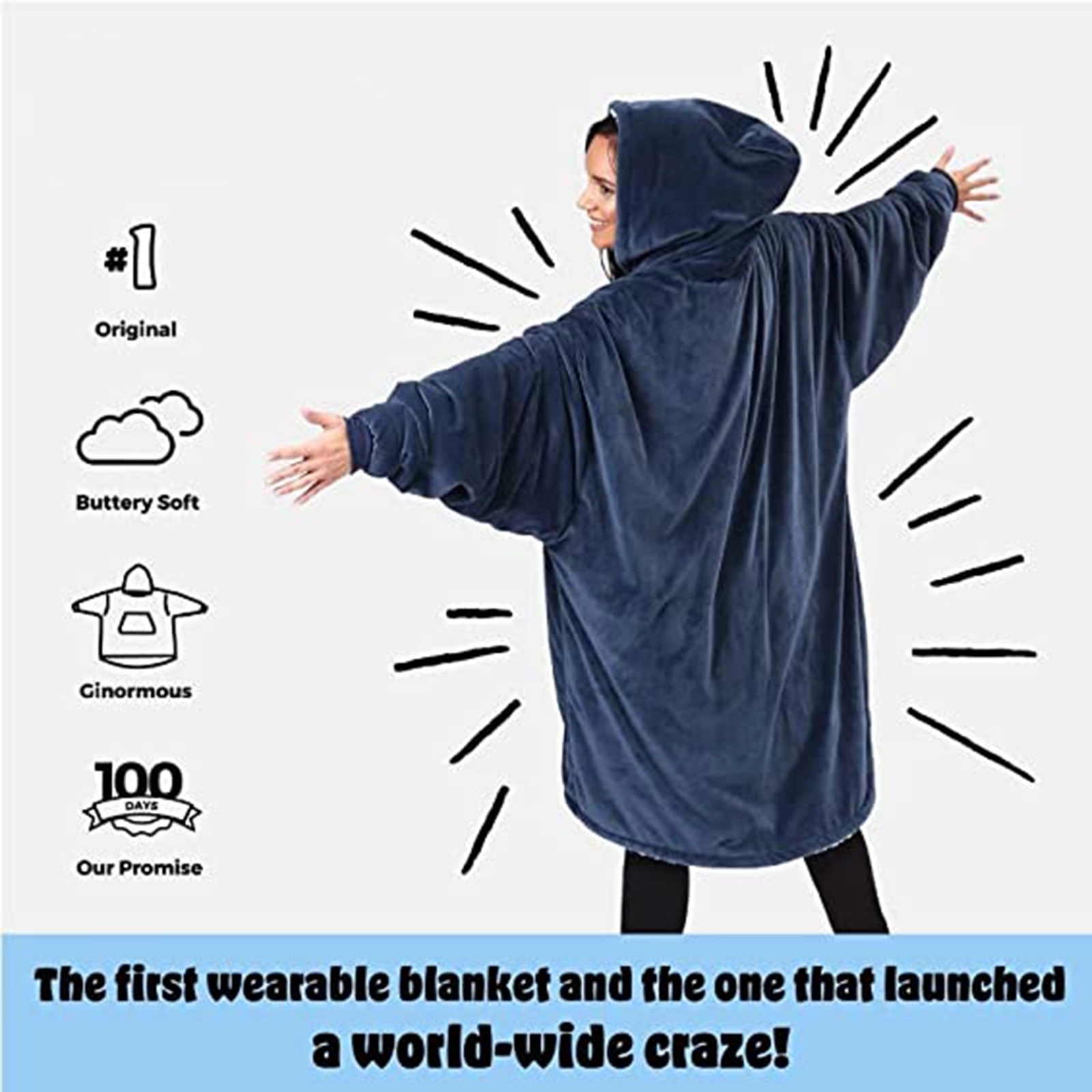 Wearable Blanket Sweatshirt For Women And Men 5