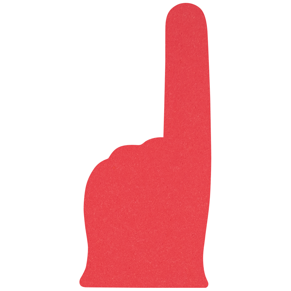 8" Classic #1 Finger Foam Mini 1