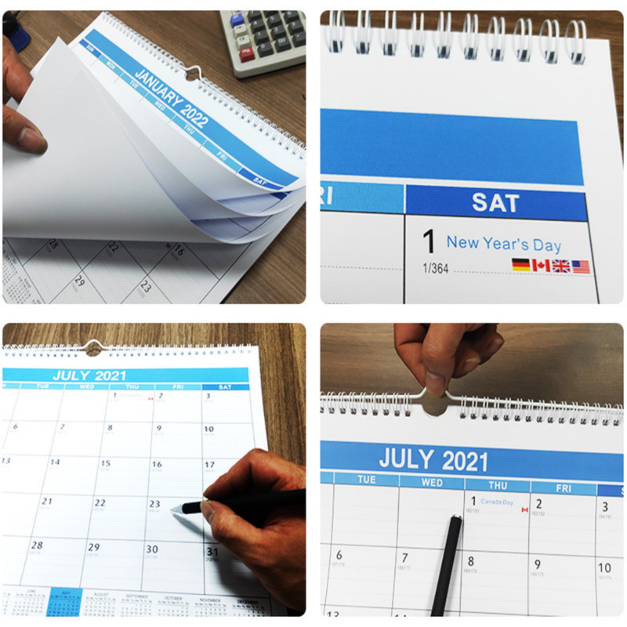 18 Months 15"*12" Wall Calendar From Jan 2025 To June 2026 2