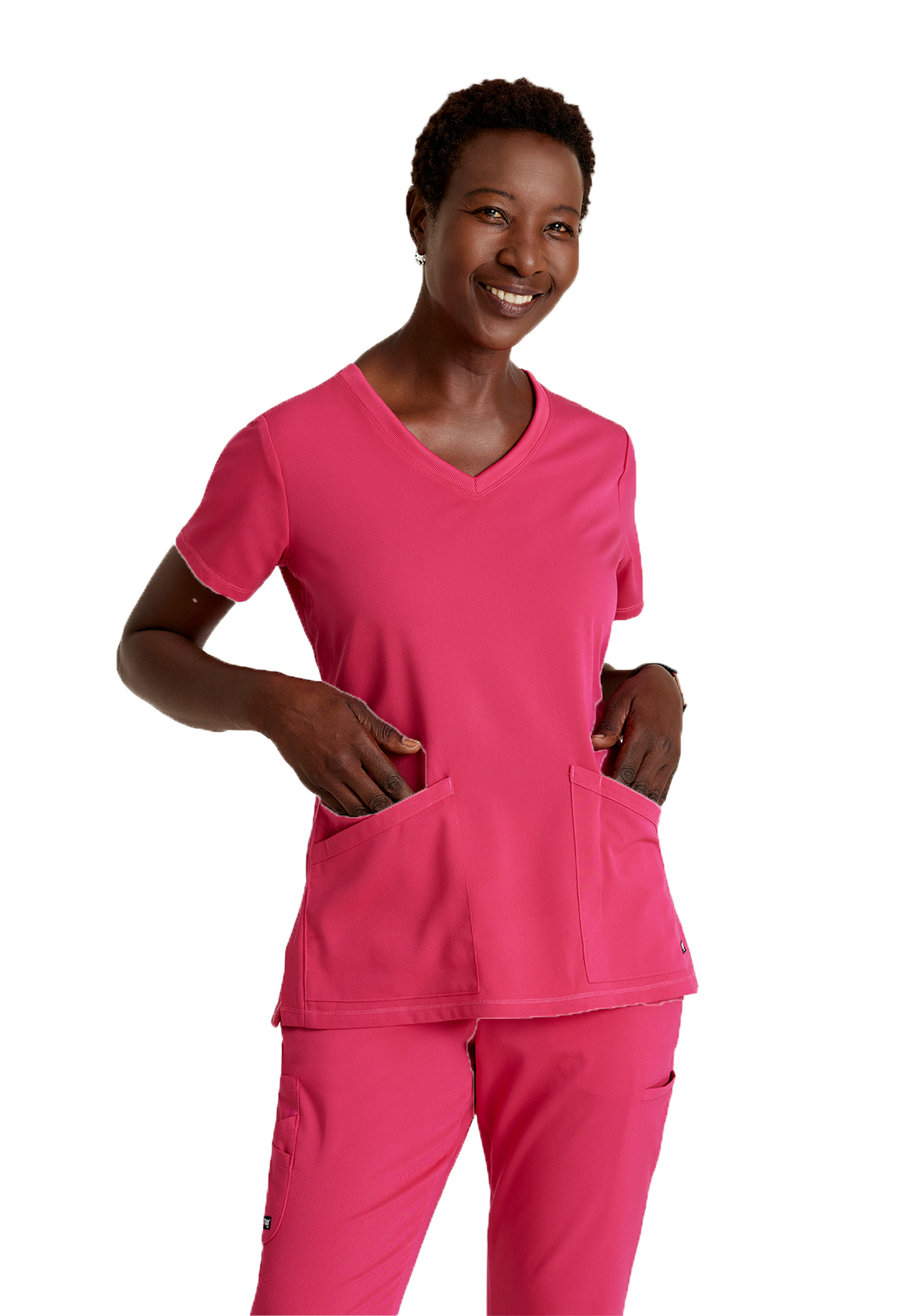 Grey's Anatomy Spandex Stretch - Women's Three-Pocket V-Neck Serena Scrub Top 45