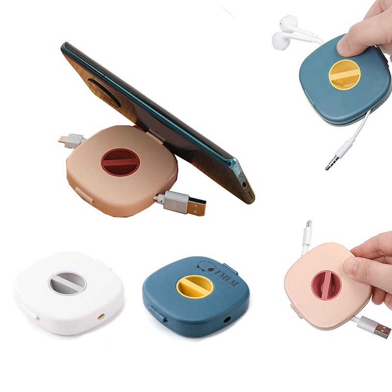 Cord Winder Headset Smart Storage Box Phone Holder 2