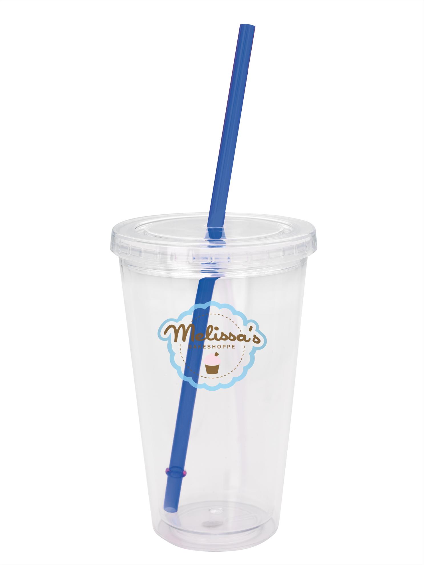 Good Value™ Clear Tumbler with Colored Lid - 18 oz. 83