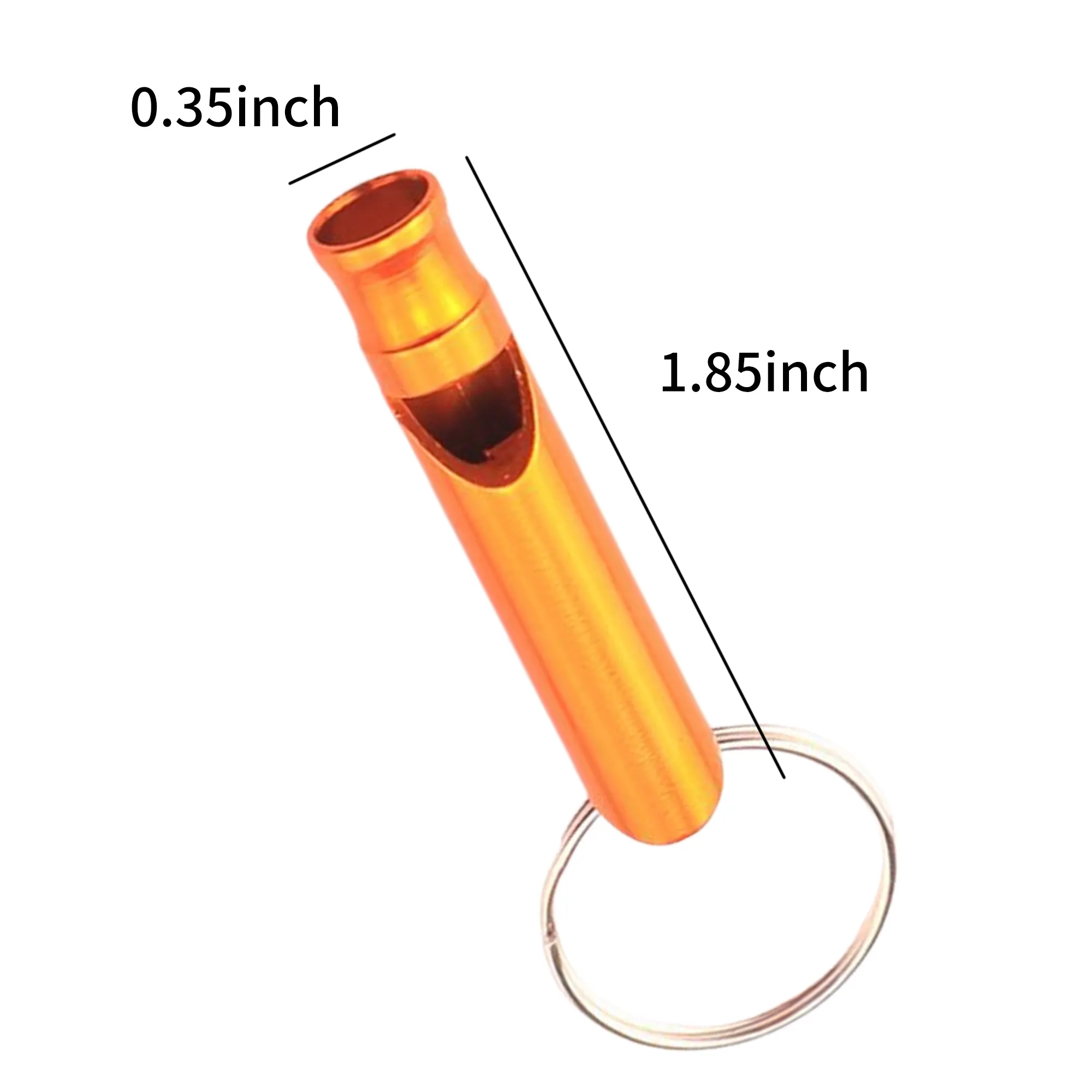 Outdoor Aluminum Whistle Key Chain 2