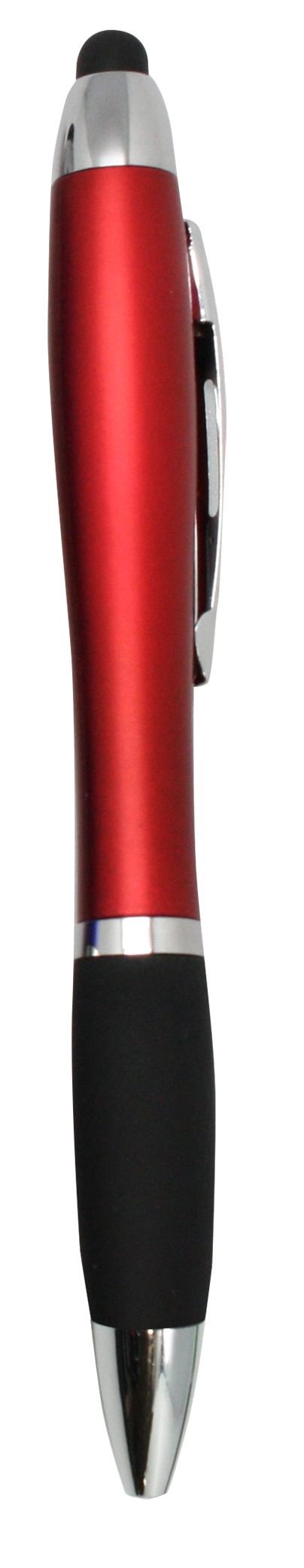 Curvy Plastic Stylus Pen w/Light UP Engraving 8