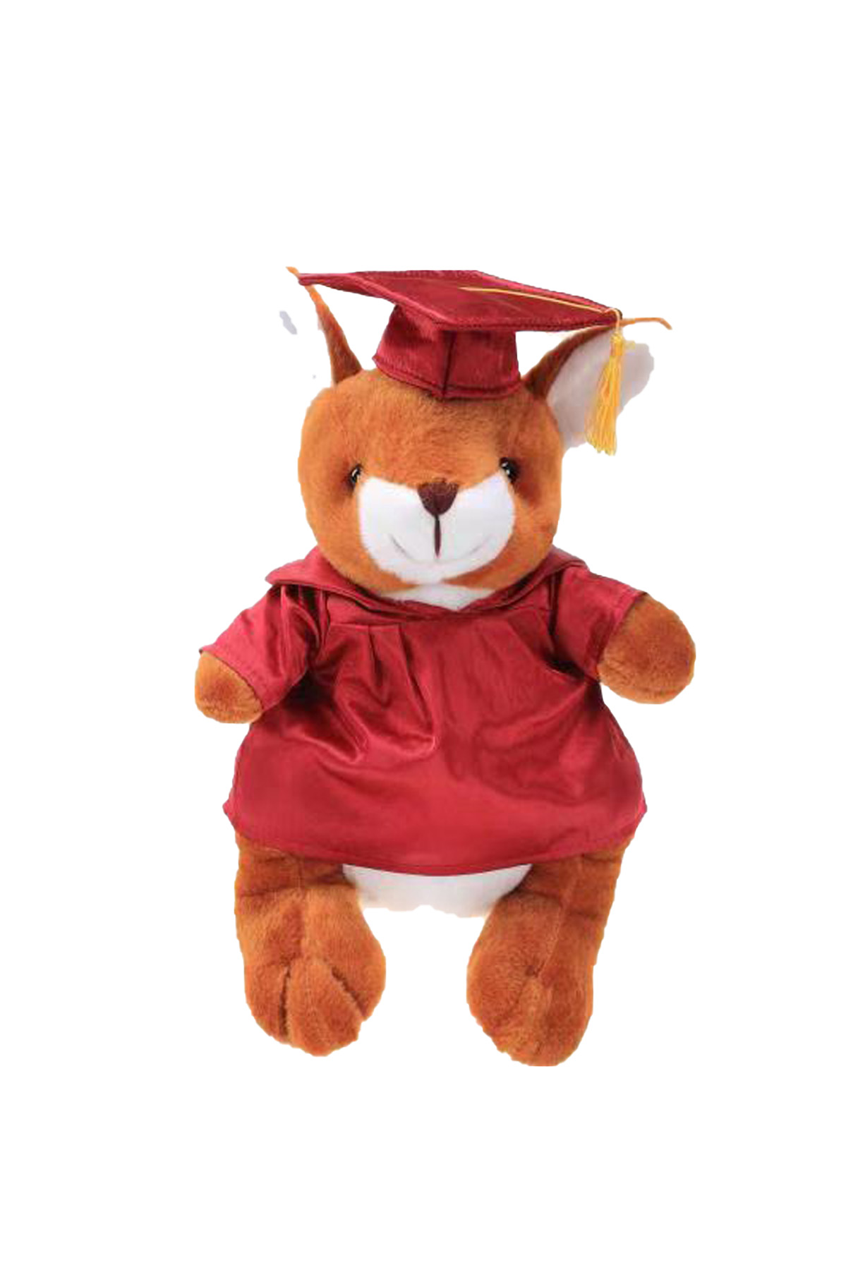 Soft Plush Kangaroo with Graduation Cap and Gown 2