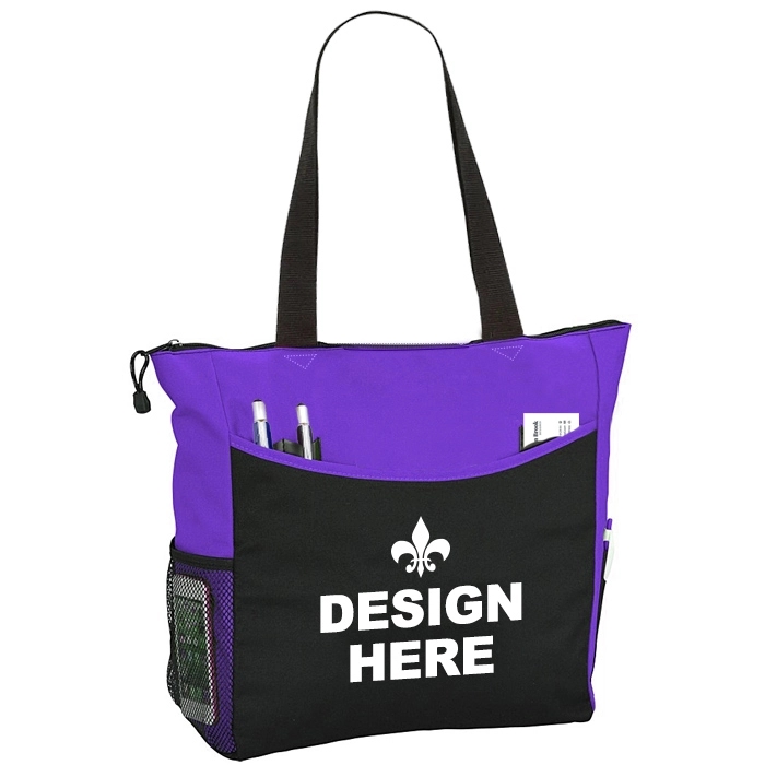 Zippered Brief 600D Polyester Tote Bag 8