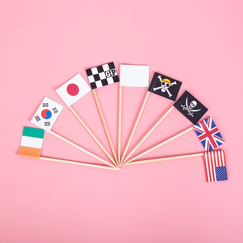 Custom Toothpick Flag With 2 1/2" Stick 3