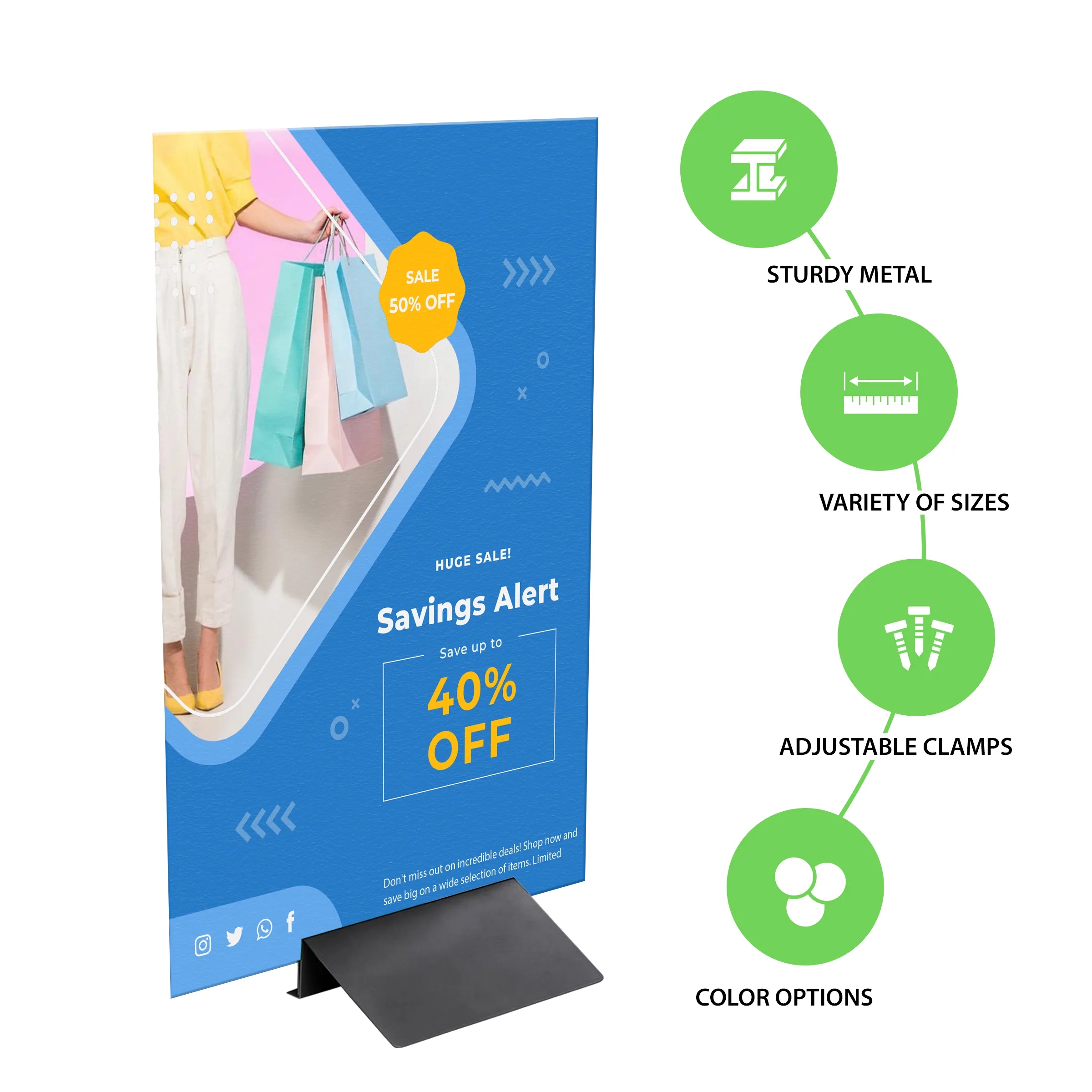 24" Standing Sign Holder 11