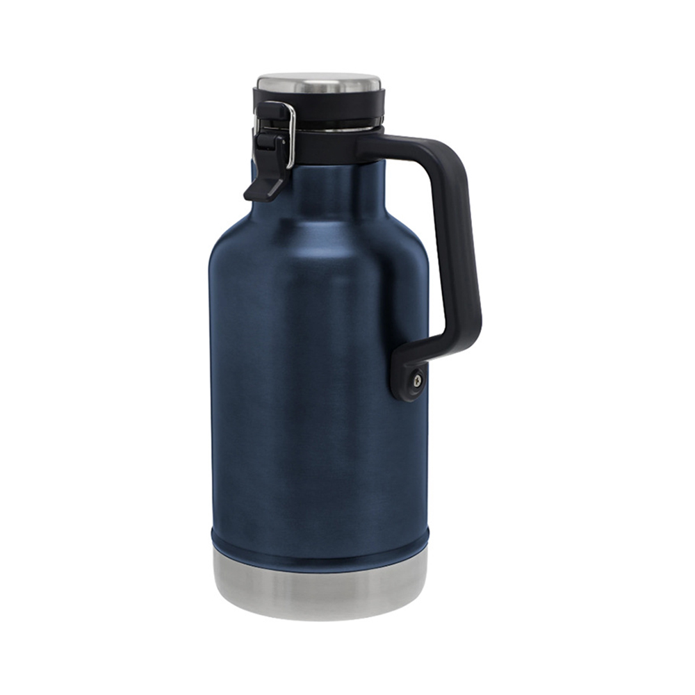 Double Wall Insulated Vacuum Flask With Handle, custom water bottle with logo imprint 4