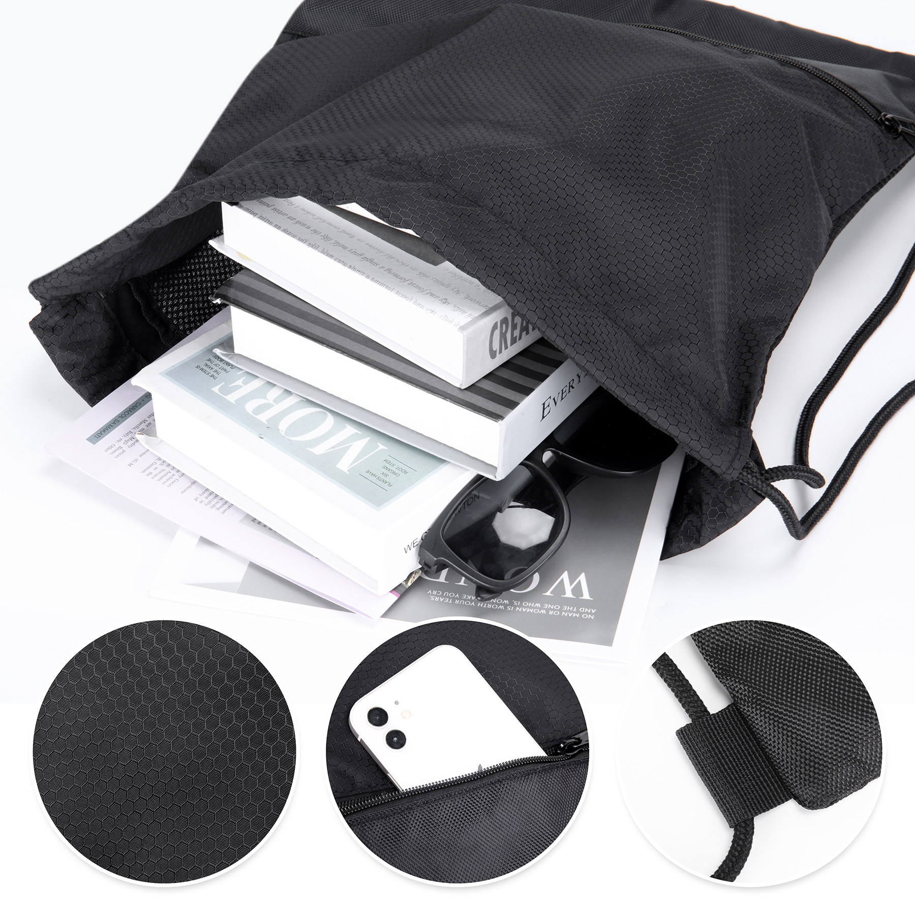 Heavy-Duty Drawstring Gym Bag 3