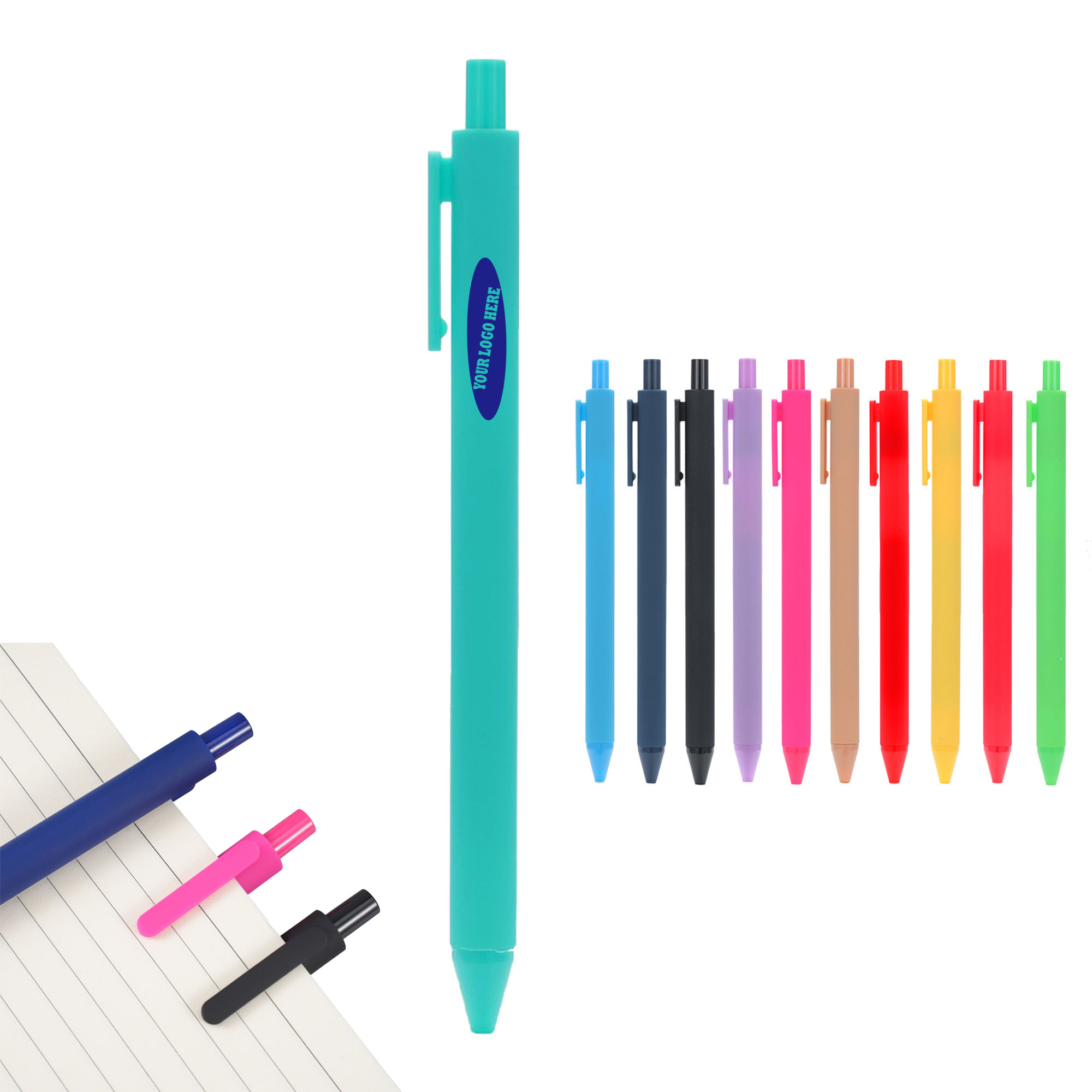 Vibrant Retractable Ballpoint Writing Tools 1