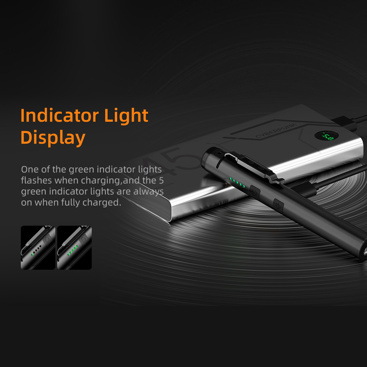4-in-1 Rechargeable 350 Lumen COB Work Light, 160 Lumen Spot Light, 5mW Red Laser Pointer And 365nm 14