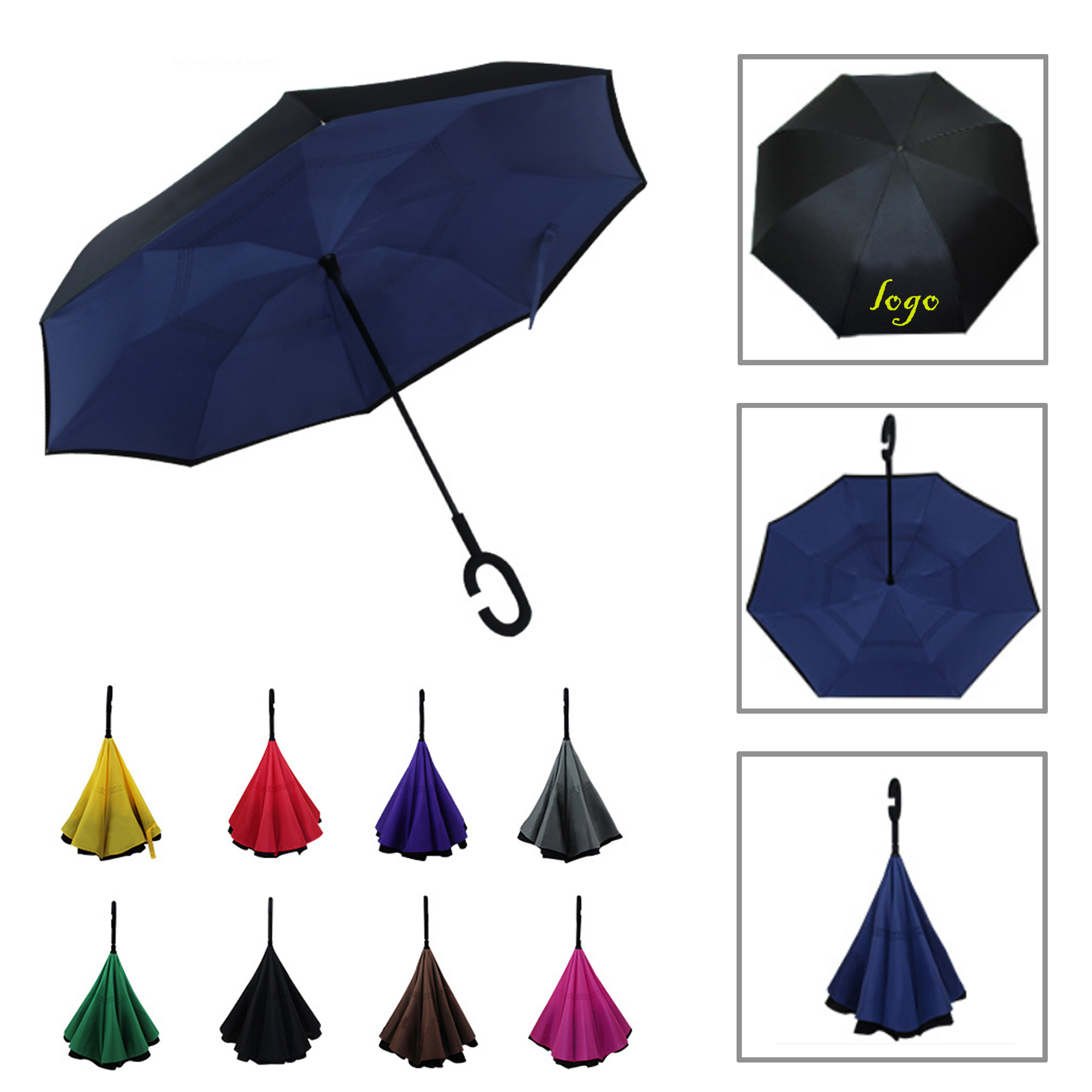 MOQ20 Double Layer Reversible Umbrella 4