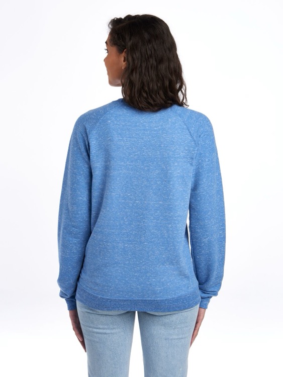 JERZEES Snow Heather Ring-Spun Unisex Raglan Crew 12