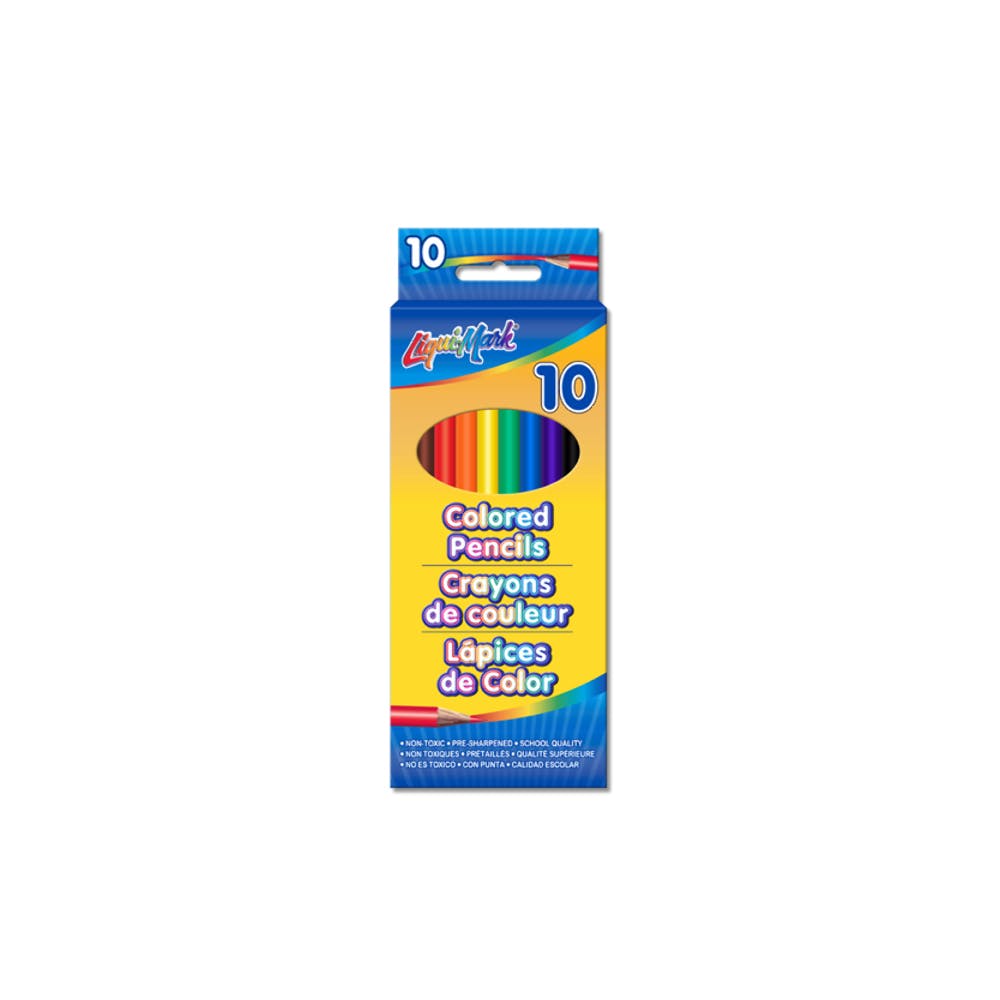 Colored Pencils - 10 Count Pre-sharpened 2