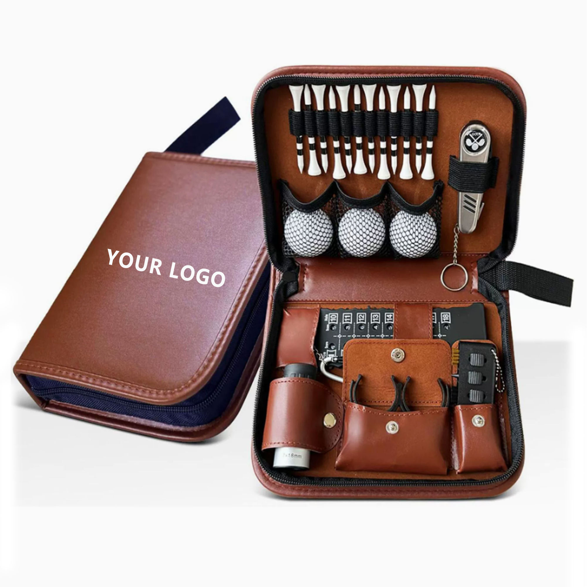 PU Leather Golf Accessory Tool Bag 2
